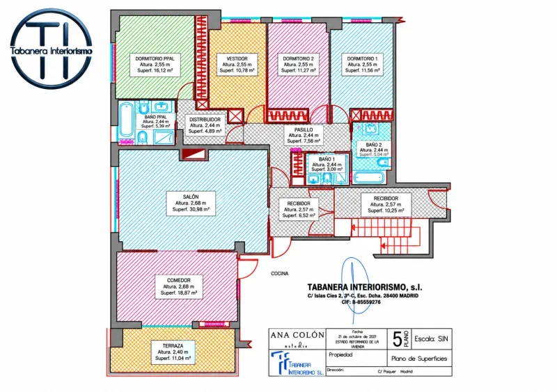 PROYECTO DE VIVIENDA. Calle Piquer 2. Madrid: imagen 21 de 23