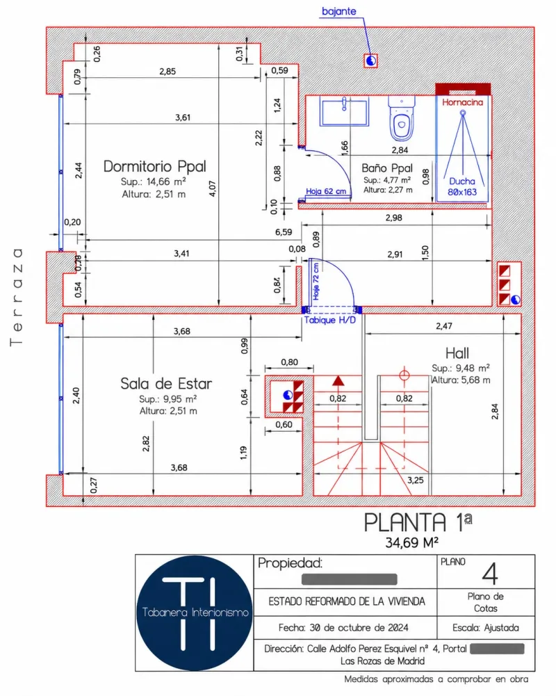 PROYECTO DE VIVIENDA. Calle Adolfo Pérez Esquivel 4. las Rozas de Madrid: imagen 9 de 26