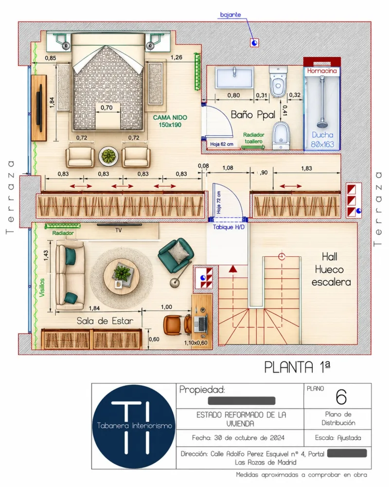 PROYECTO DE VIVIENDA. Calle Adolfo Pérez Esquivel 4. las Rozas de Madrid: imagen 13 de 26